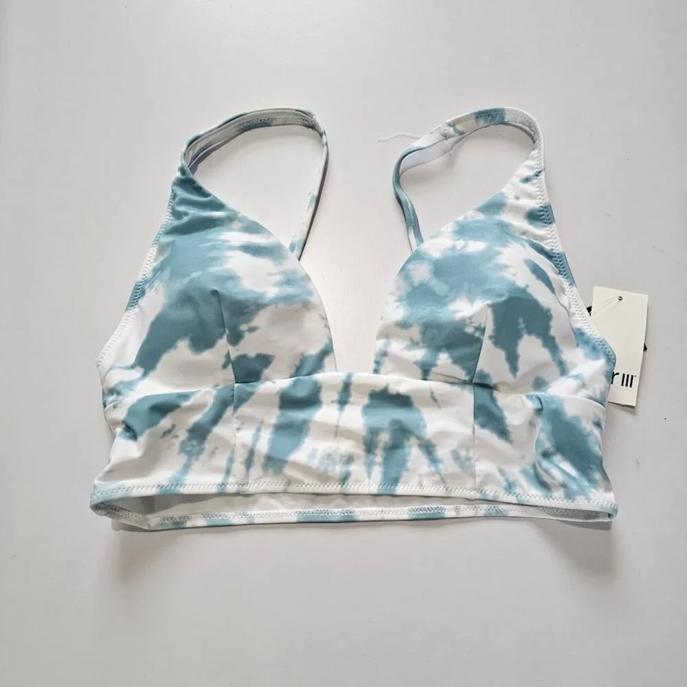 Bar III Spiraling Long-Line Bikini Swim Top - Picture 5 of 8